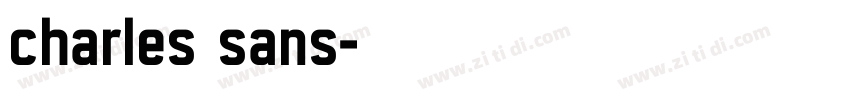 charles sans字体转换
